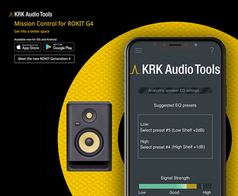 KRK Audio Tools app now available on iOS and Android