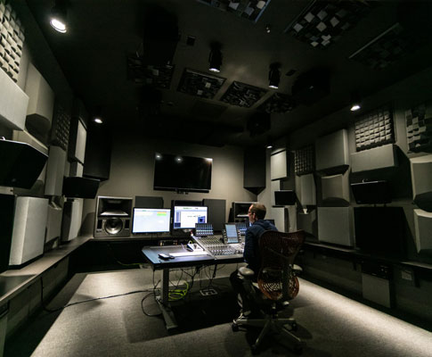 Dolby Atmos: business and technology -- system setup of small, medium and large post production equipment